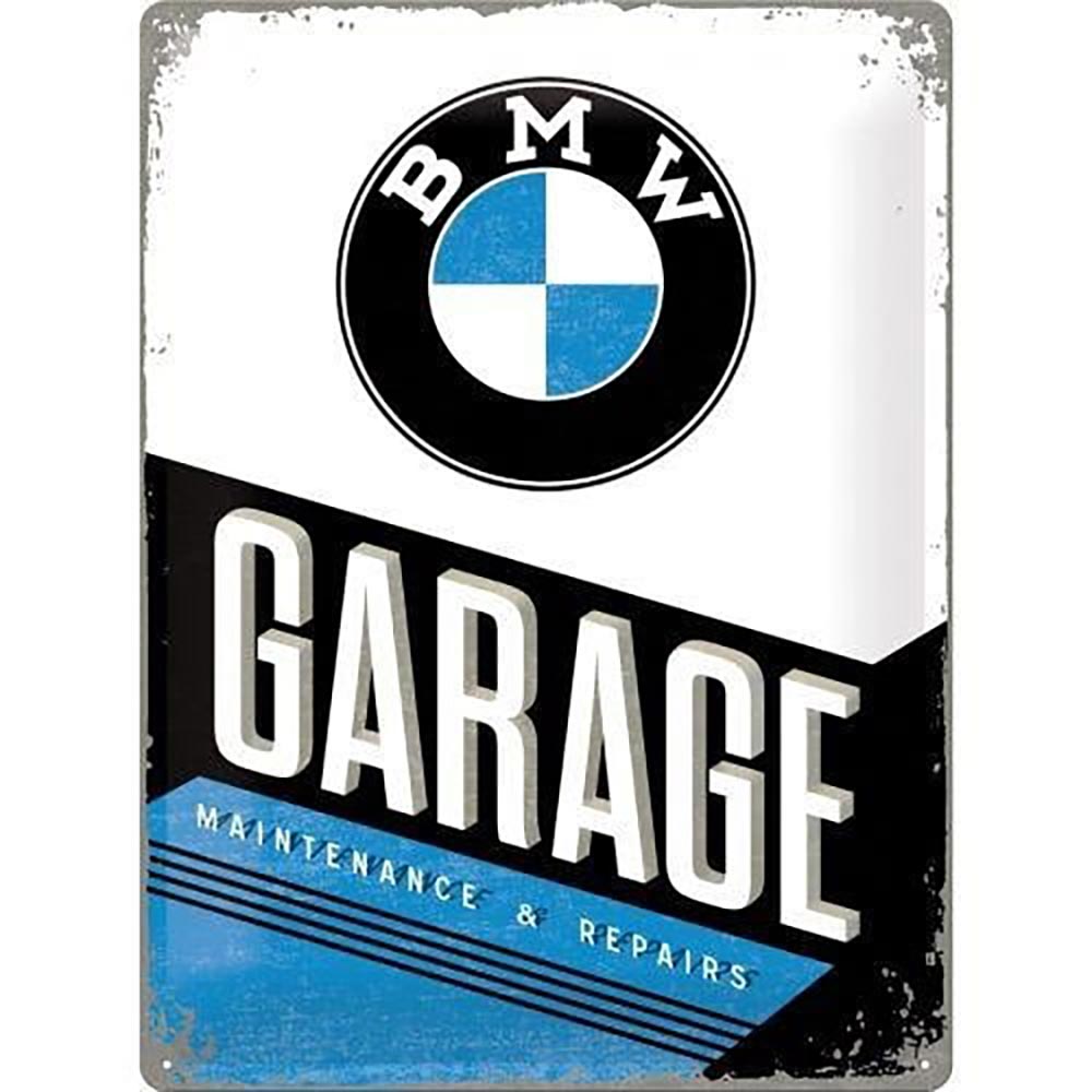 Plaque Vintage BMW Garage