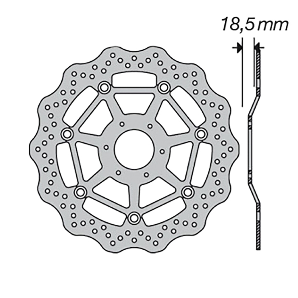 Disque de frein FE.FL62502V