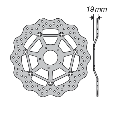 Disque de frein FE.FL70507V