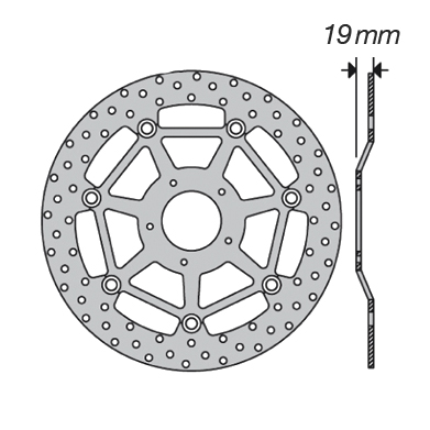 Disque de frein FE.FL76503