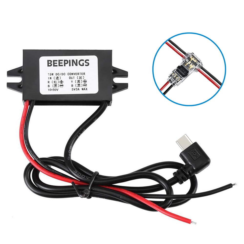 Convertisseur 10-50 V vers USB-C 5 V