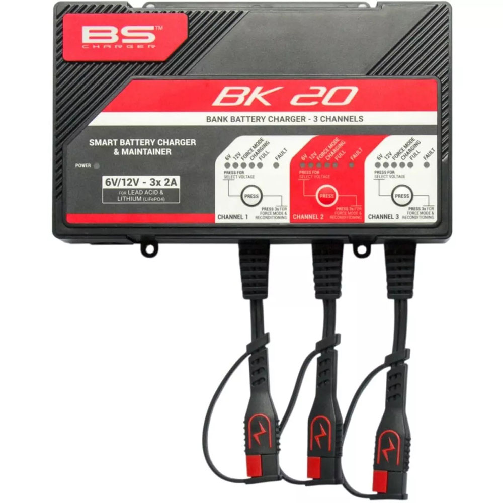 Chargeur de batterie BK20 6V/12V 3X2A