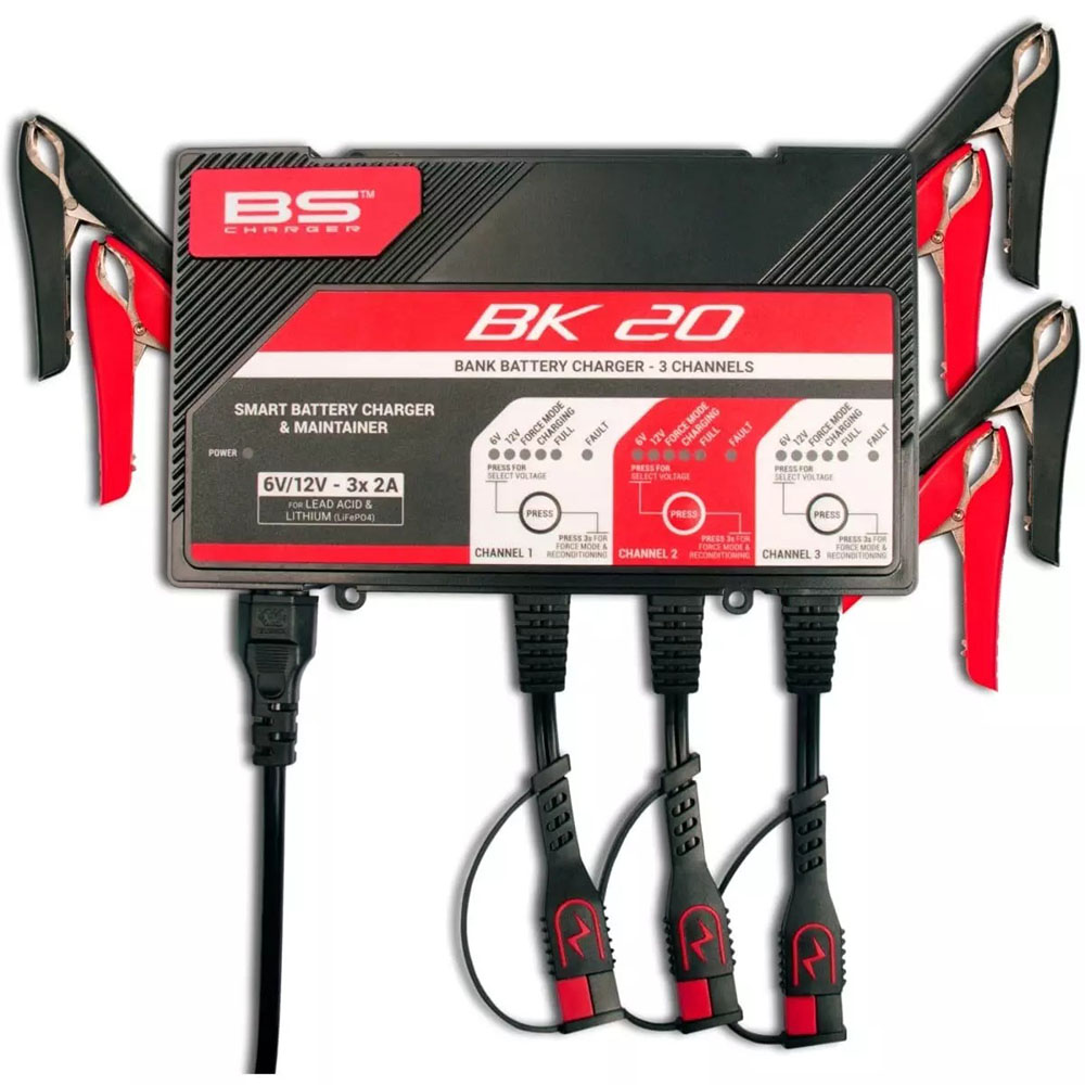 Chargeur de batterie BK20 6V/12V 3X2A