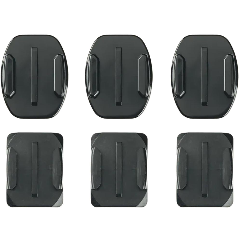 Fixations adhésives incurvées et plates