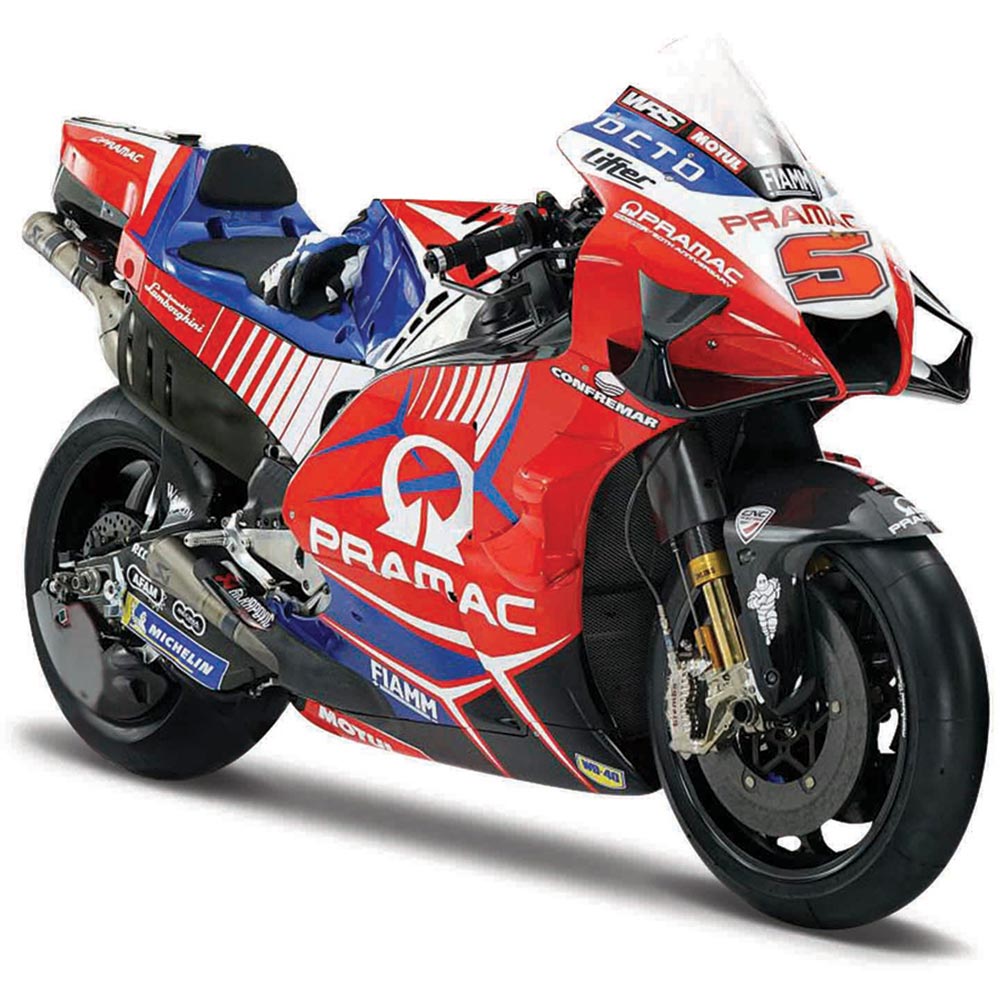 Maquette moto 1/18 Ducati Pramac Racing 2021 - Johann Zarco