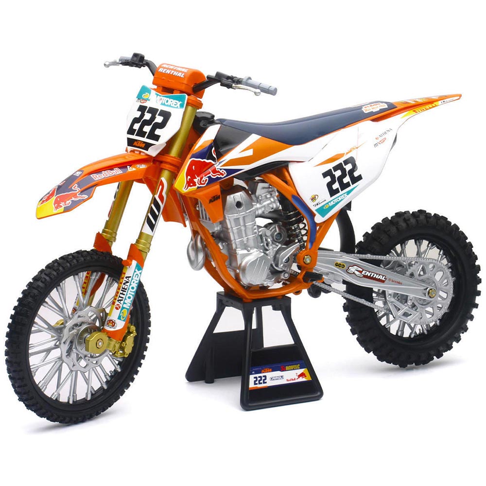 Maquette moto 1/6 KTM 450 SX-F Red Bull A. Cairoli