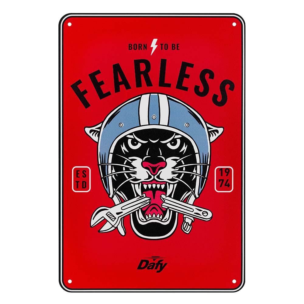 Plaque Vintage Fearless