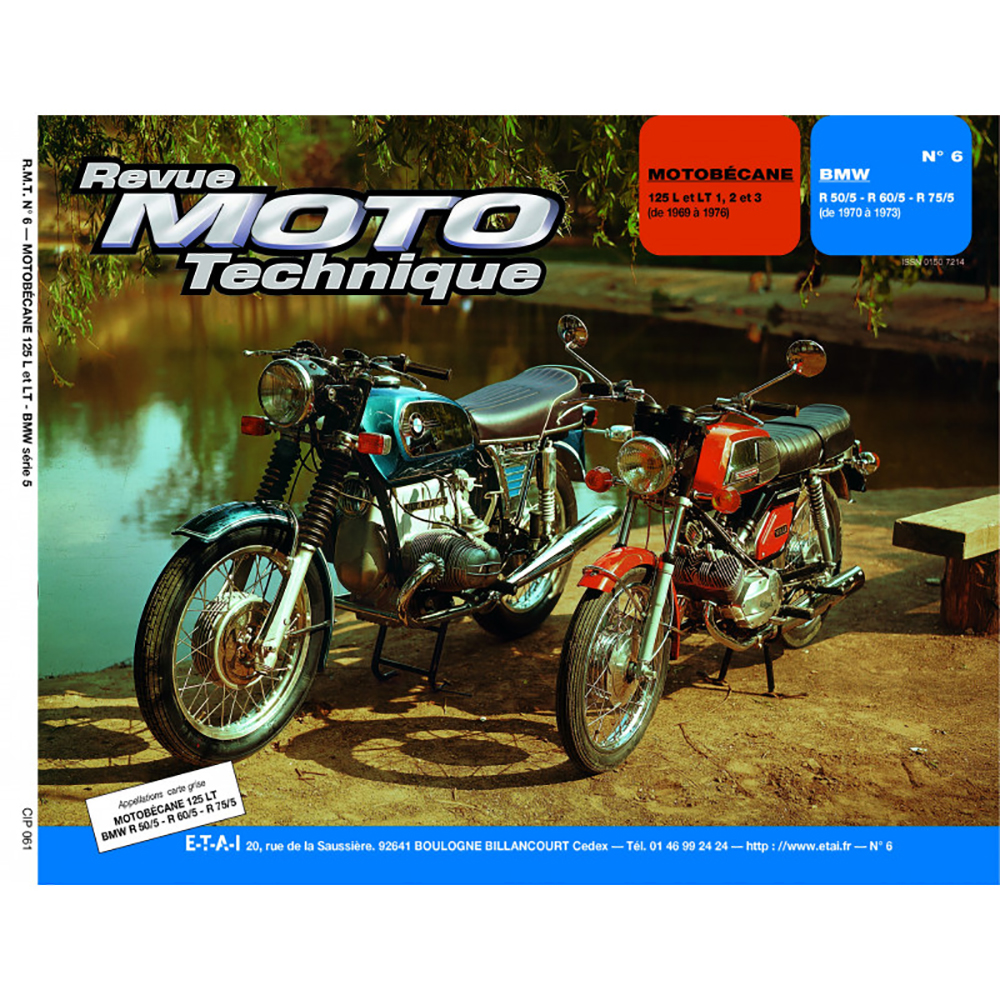 RMT 06 MOTOBECANE 125 (1969 à 1975) et BMW R50/60/75 (1970 à 1973)