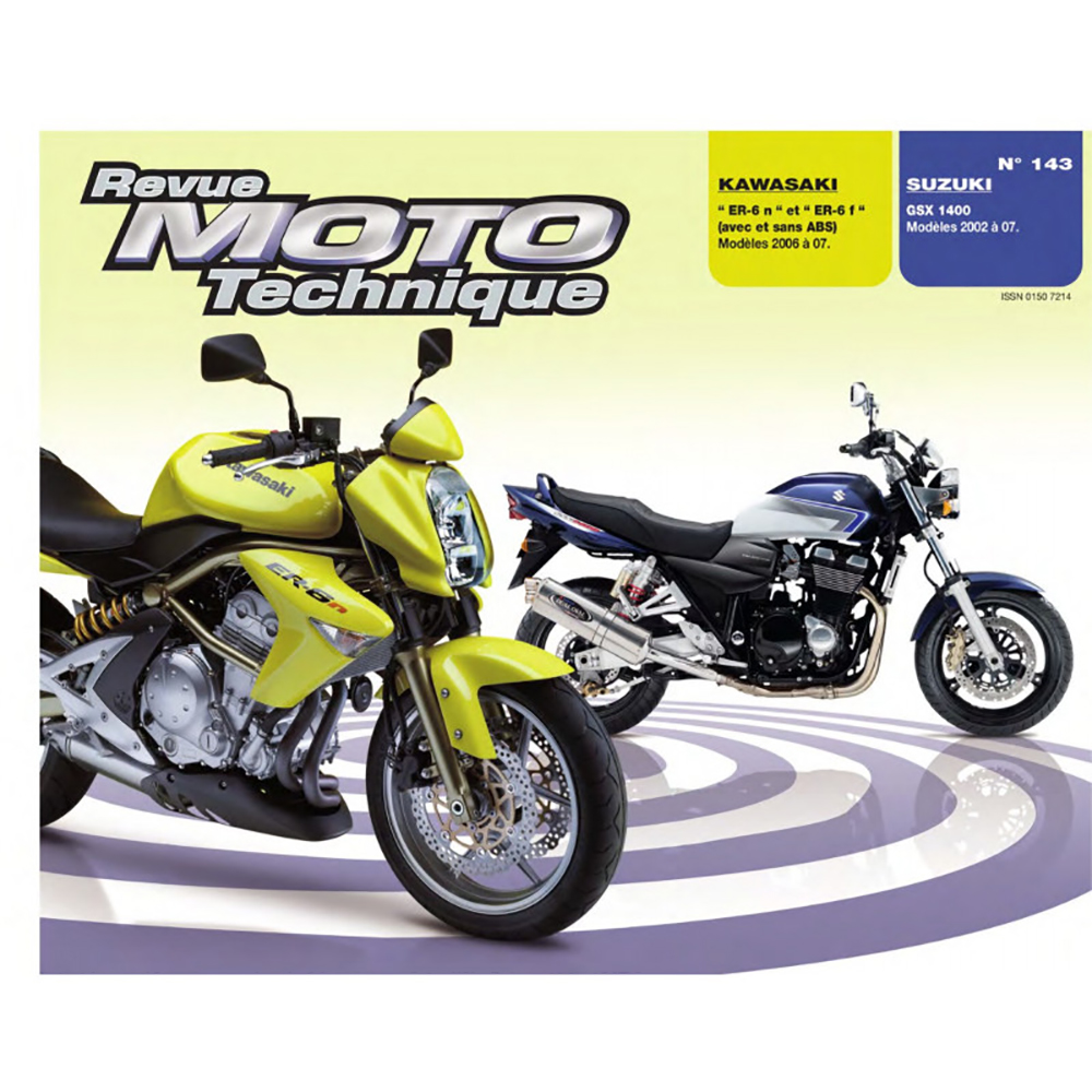 RMT 143.1 KAWASAKI ER-6 N/F (2006 à 2007) et SUZUKI GSX 1400 (2002 à 2007)