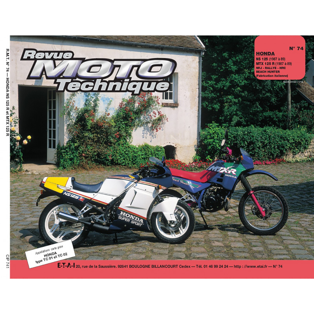 RMT 74 HONDA NS/MTX 125 (1987 à 1989)