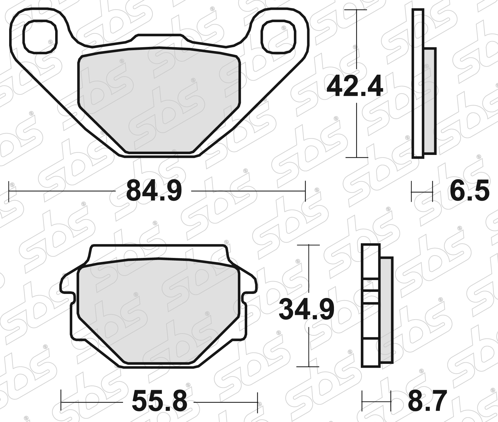 Plaquettes de frein 113 HF