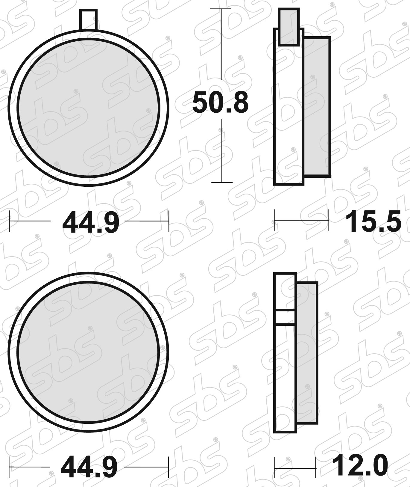 Plaquettes de frein 500 HF