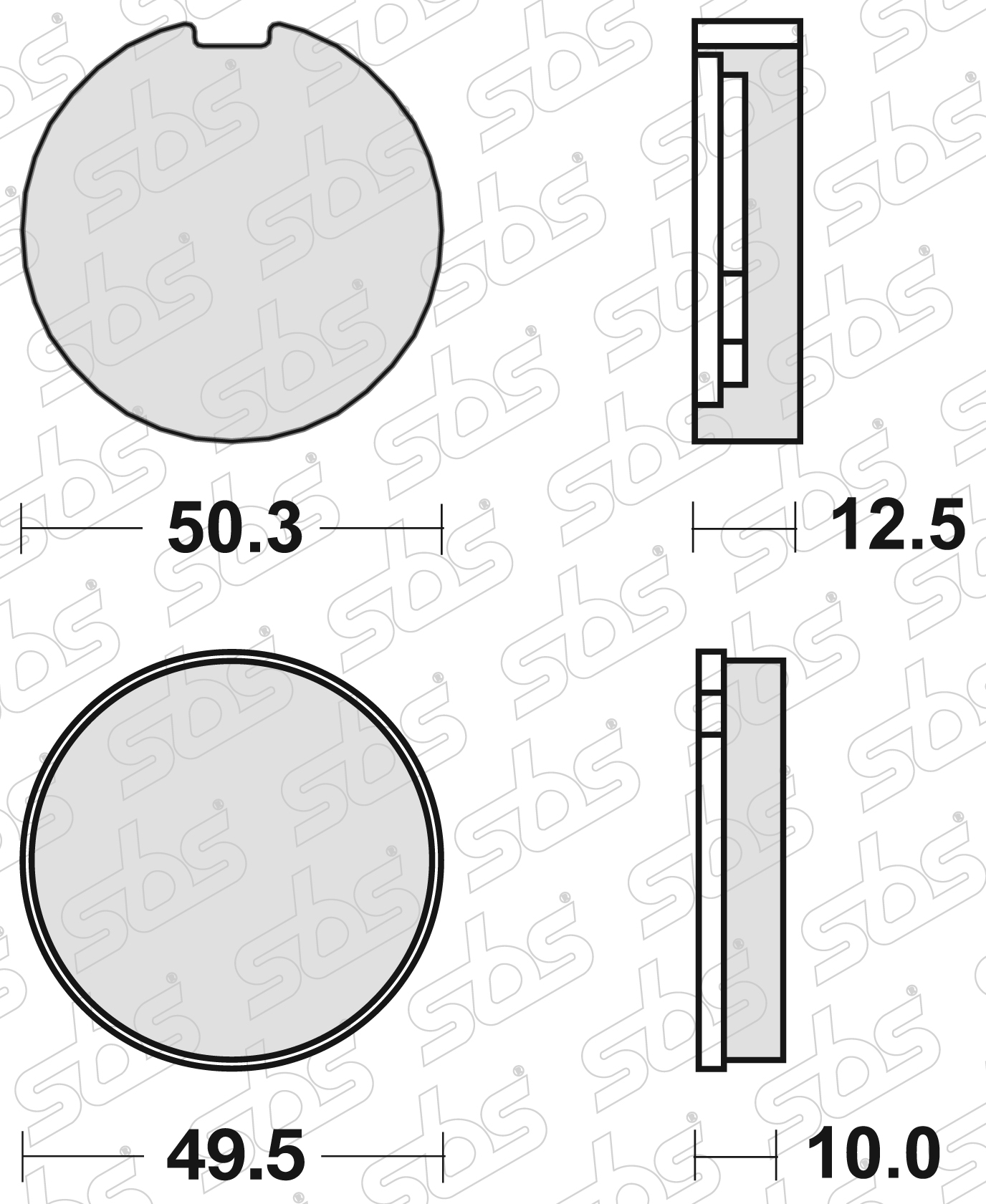 Plaquettes de frein 503 HF