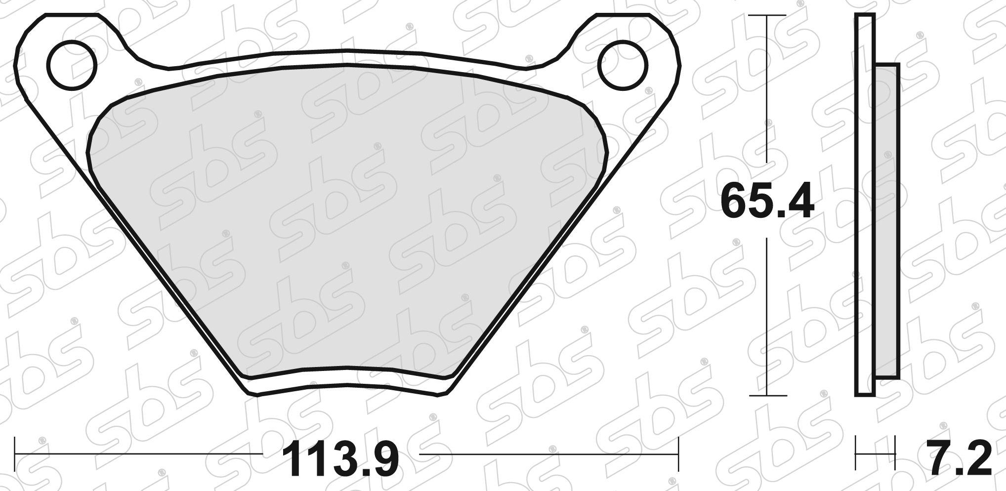 Plaquettes de frein 513 HF