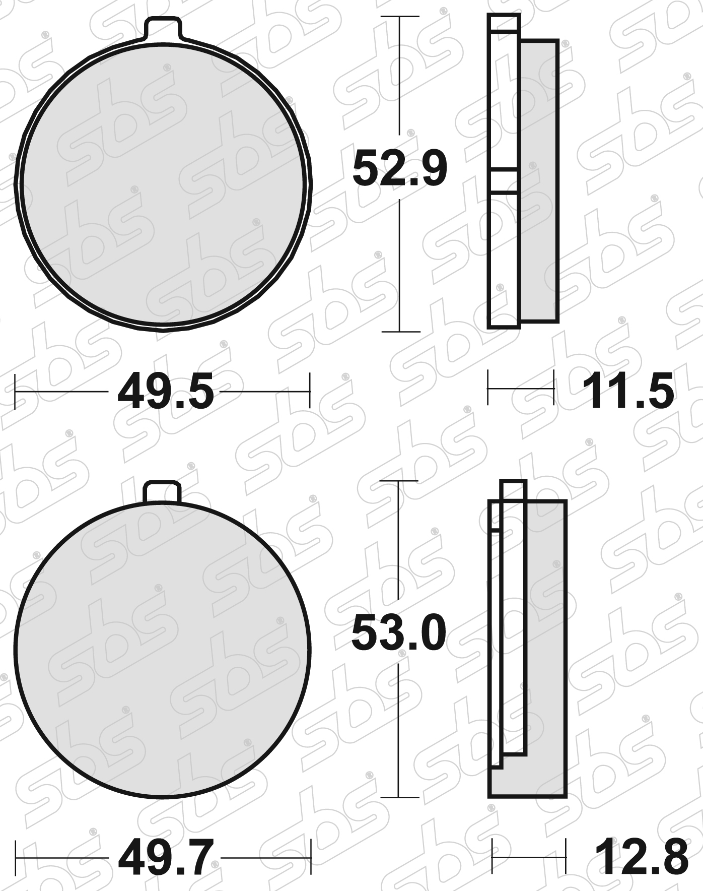 Plaquettes de frein 515 HF