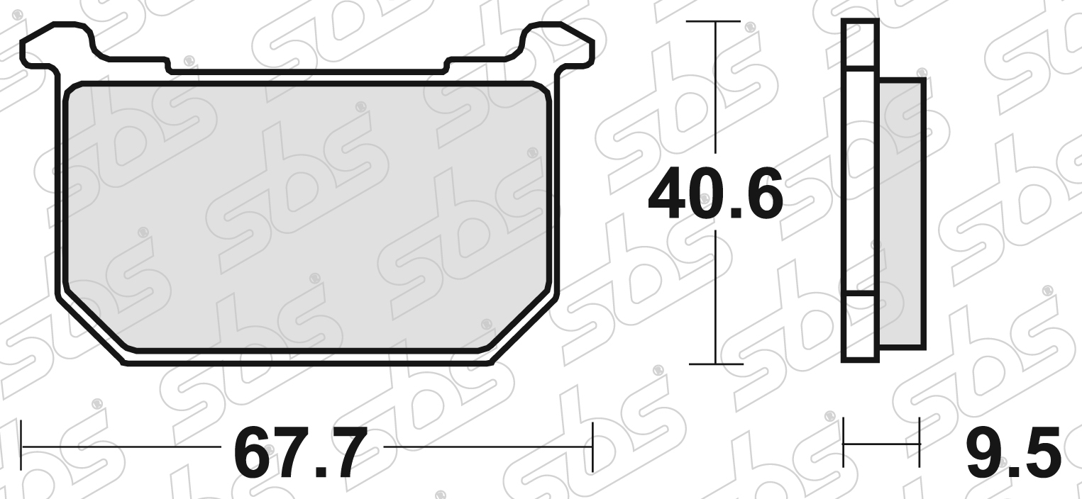 Plaquettes de frein 540 HF