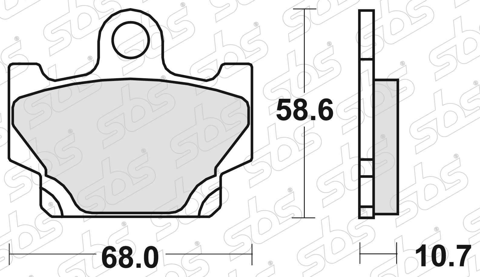 Plaquettes de frein 550 HF