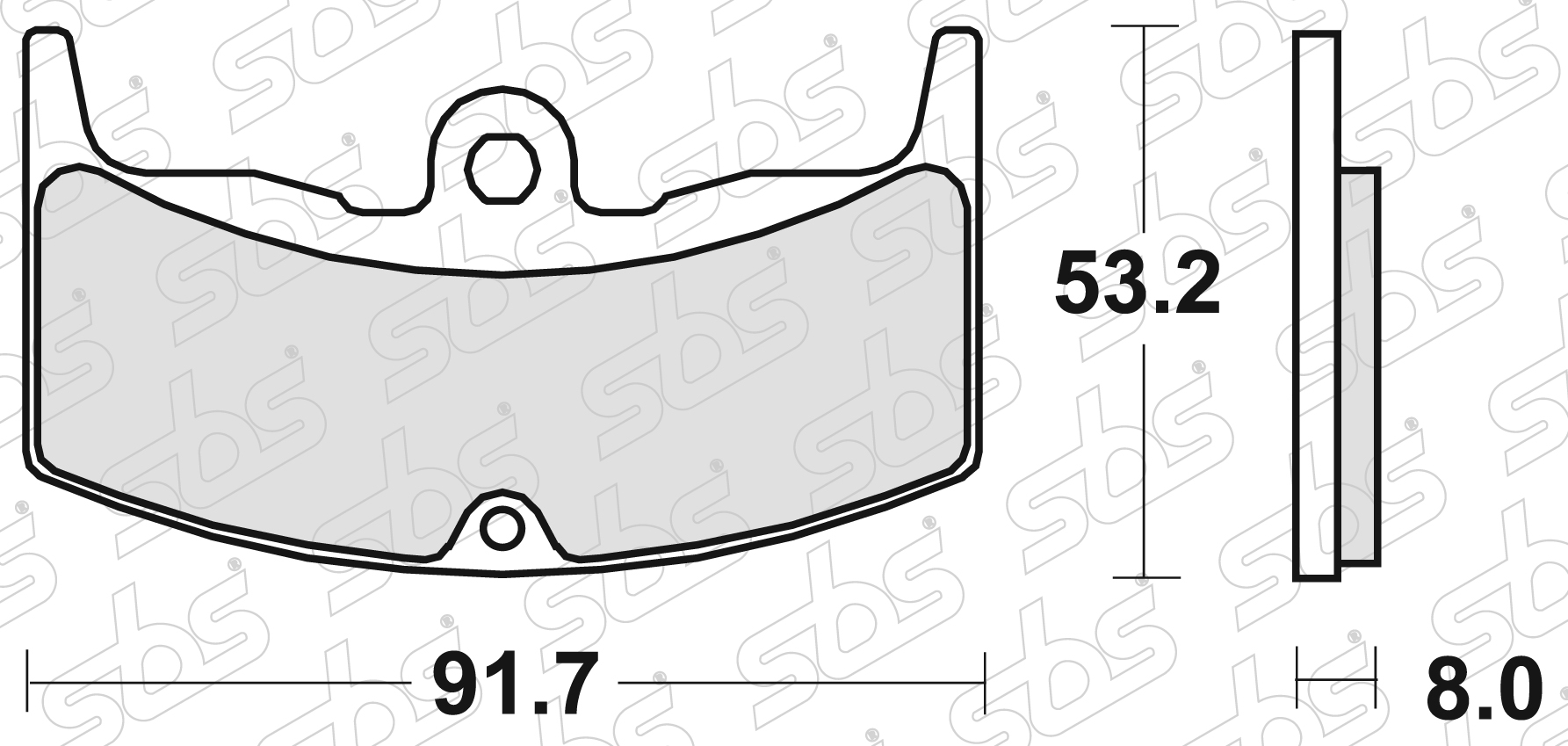 Plaquettes de frein 552 HF