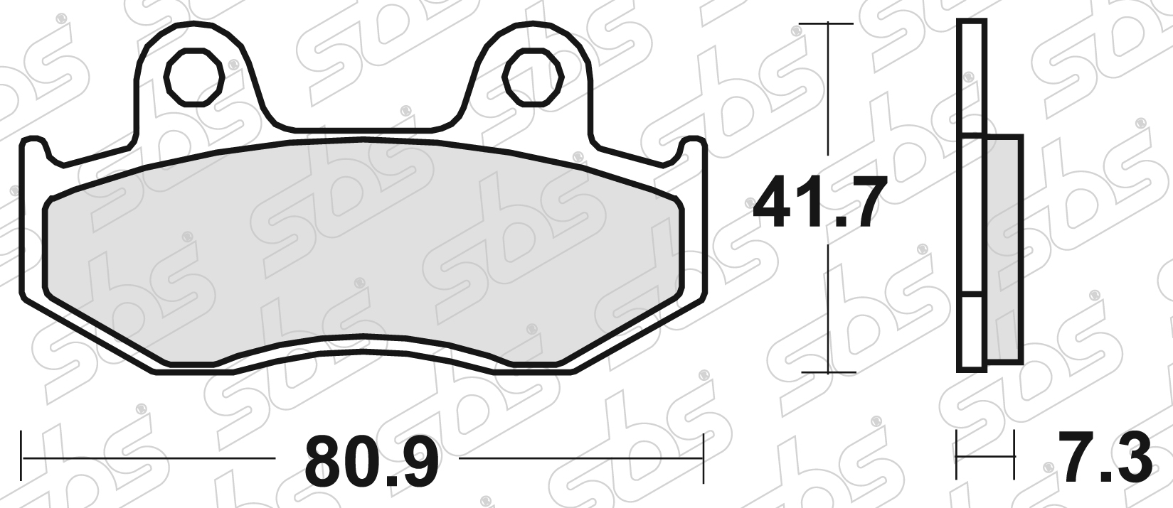 Plaquettes de frein 558 RSI