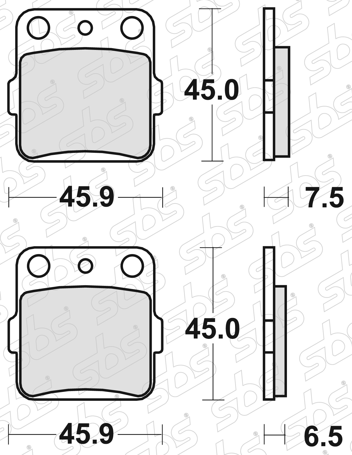 Plaquettes de frein 562 HF