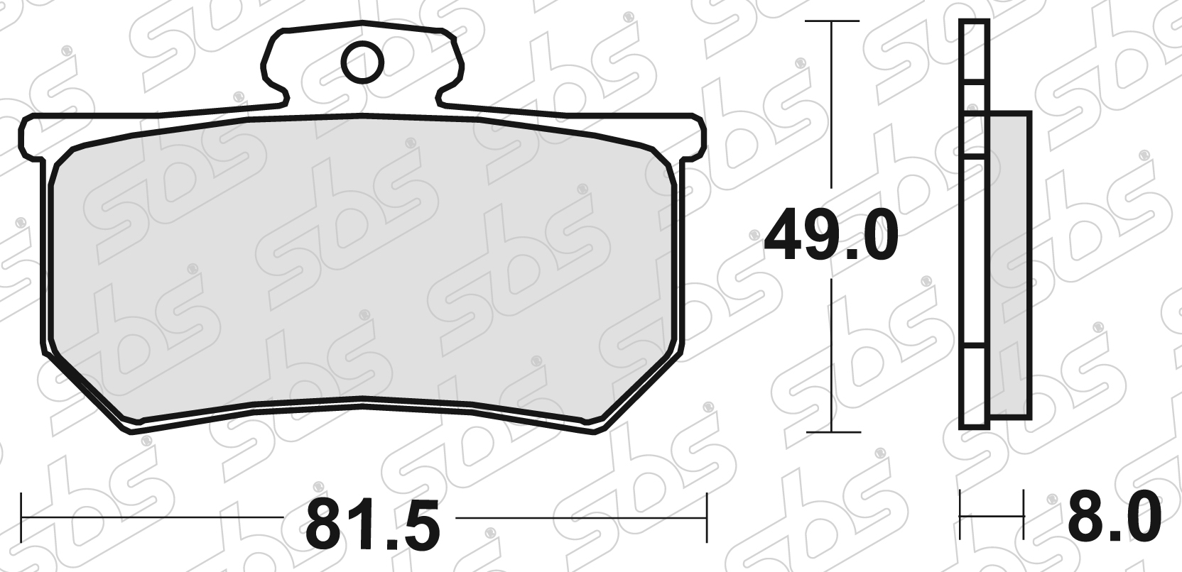 Plaquettes de frein 599 RS