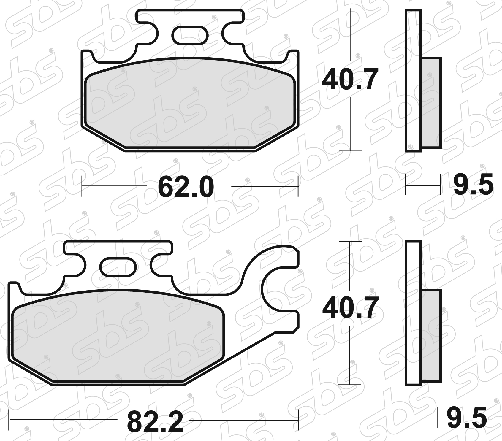 Plaquettes de frein 754 RSI