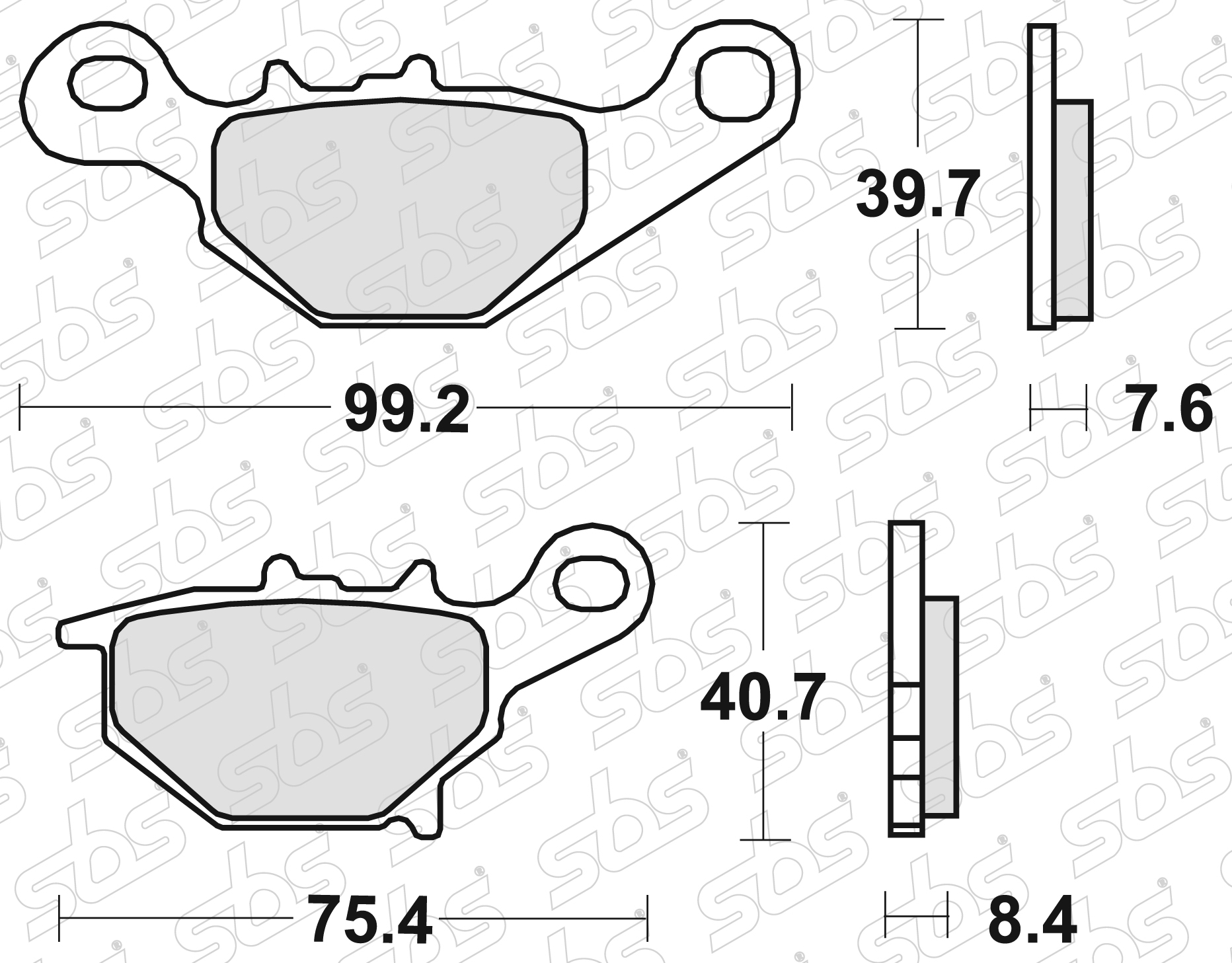 Plaquettes de frein 820 SI