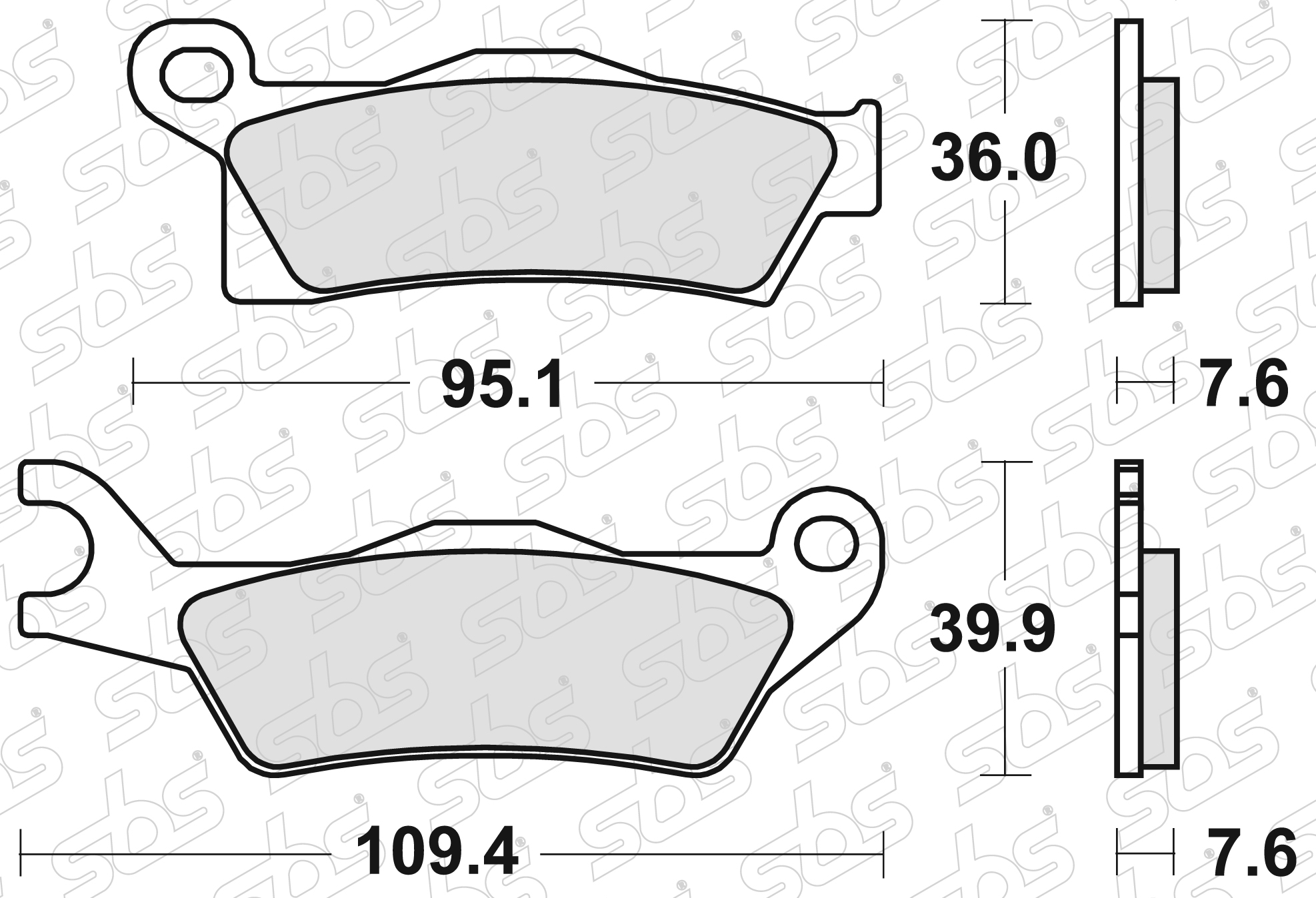 Plaquettes de frein 910 SI