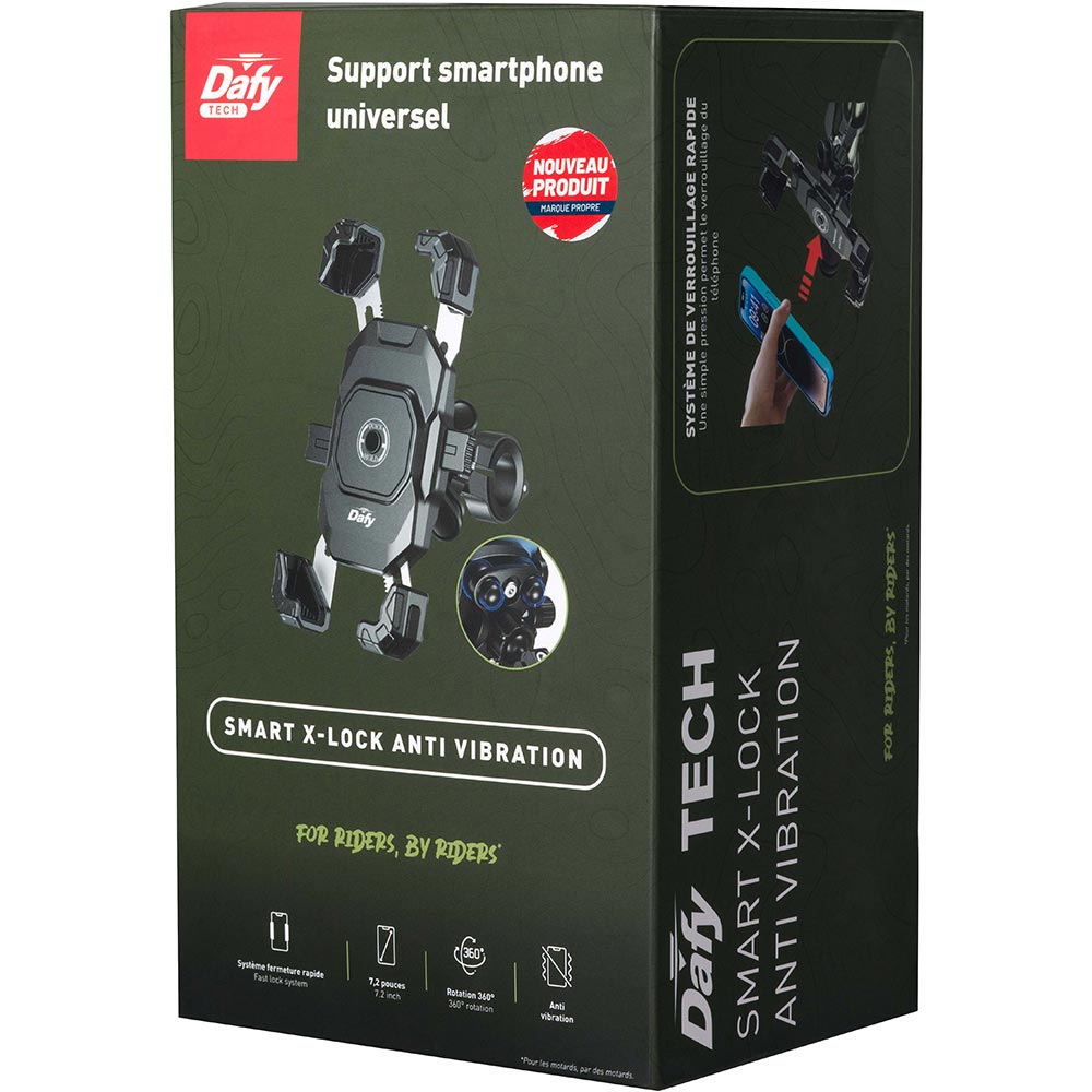 Support téléphone anti-vibration Smart X-Lock