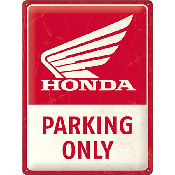 Plaque Vintage Honda MC - Parking Only