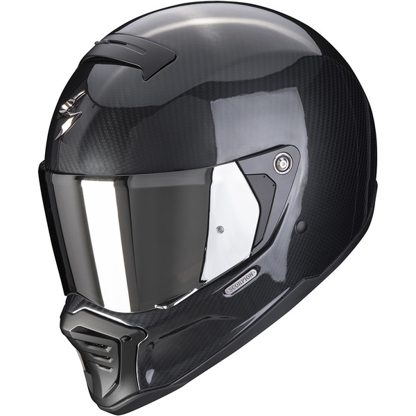 SCORPION Casque Moto EXO 1400 AIR Carbon Solid, Noir, L