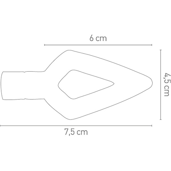 Chaft - Clignotants LED Pitch Noir / Transparent