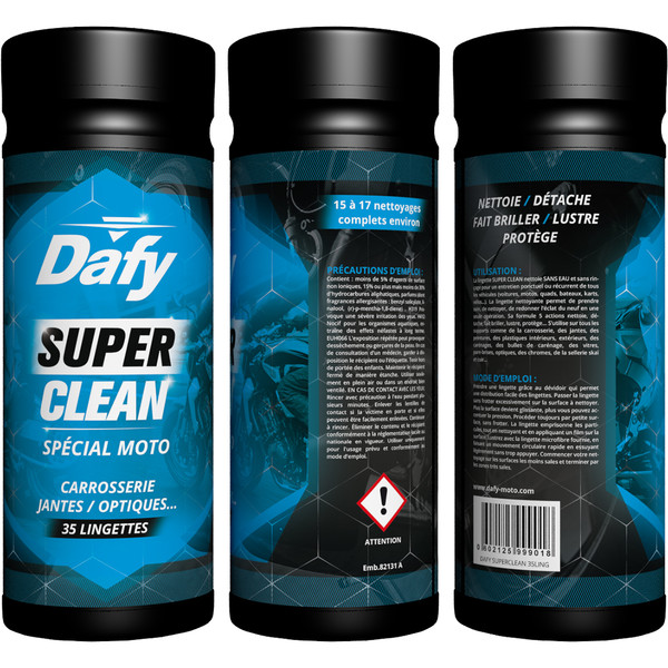 Lingettes nettoyantes Super Clean Dafy Moto