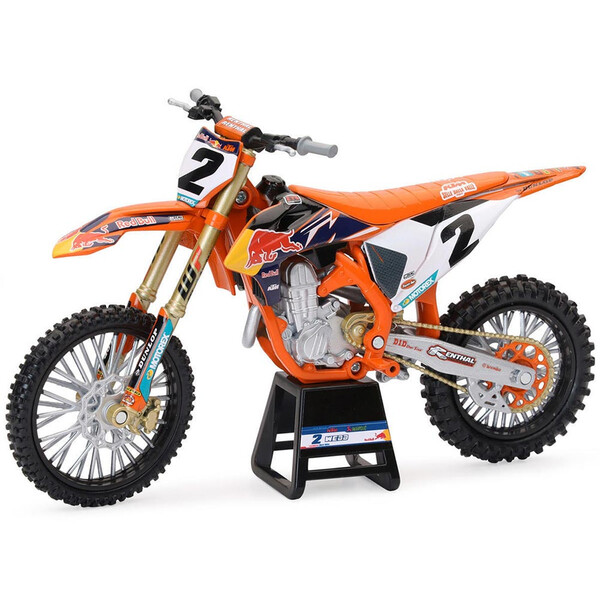 Maquette moto 1/12 KTM 450 SX-F Red Bull C. Webb