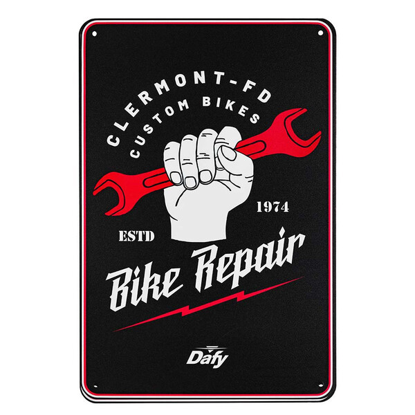 Plaque Vintage Bike Repair