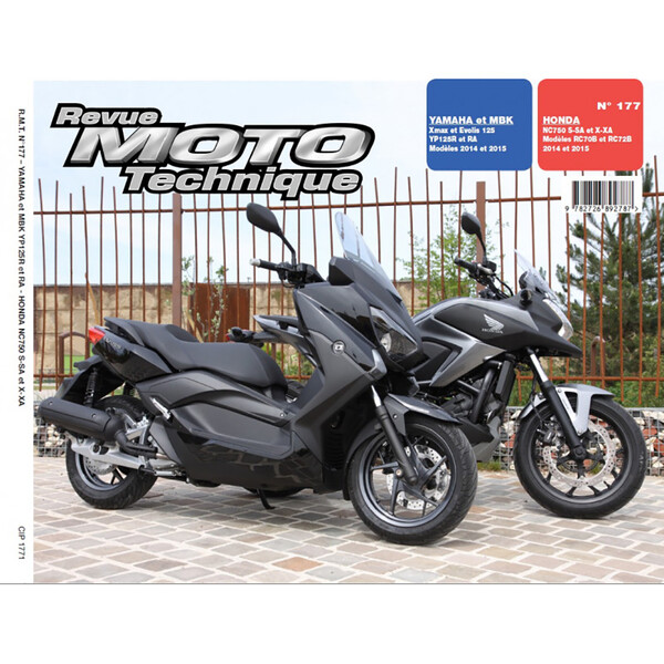 RMT 177 HONDA NC750 (2014 à 2015) et YAMAHA X-MAX125 (MBK EVOLIS) (2014 à 2015)