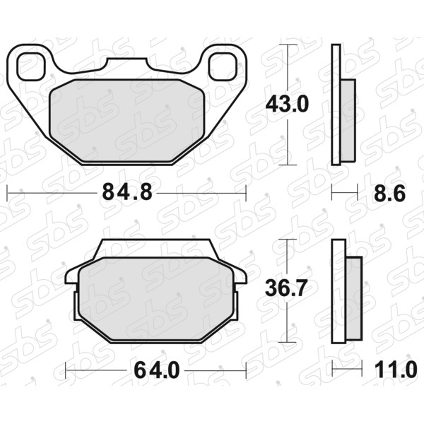 Plaquettes de frein 154 CT