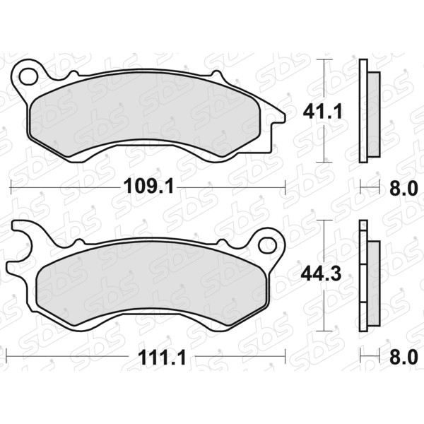 Plaquettes de frein 205 CT