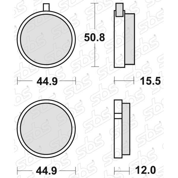 Plaquettes de frein 500 HF