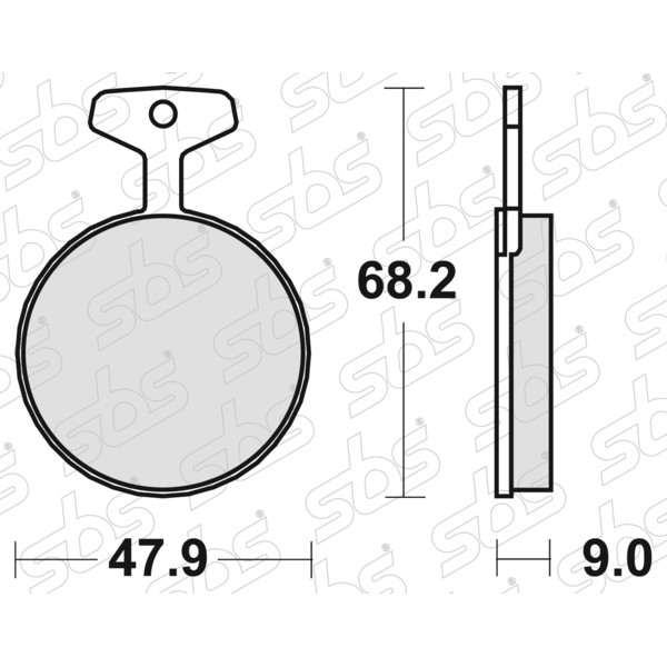 Plaquettes de frein 504 HF