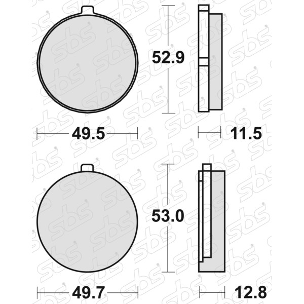 Plaquettes de frein 515 HF