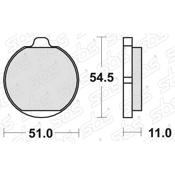 Plaquettes de frein 530 HF