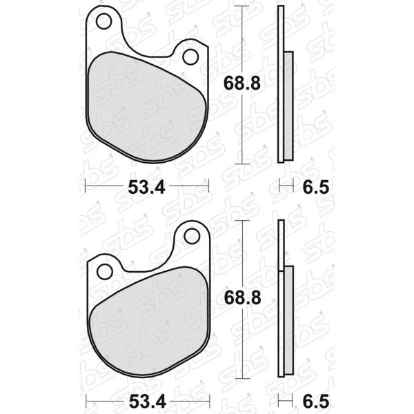 Plaquettes de frein 537 HF