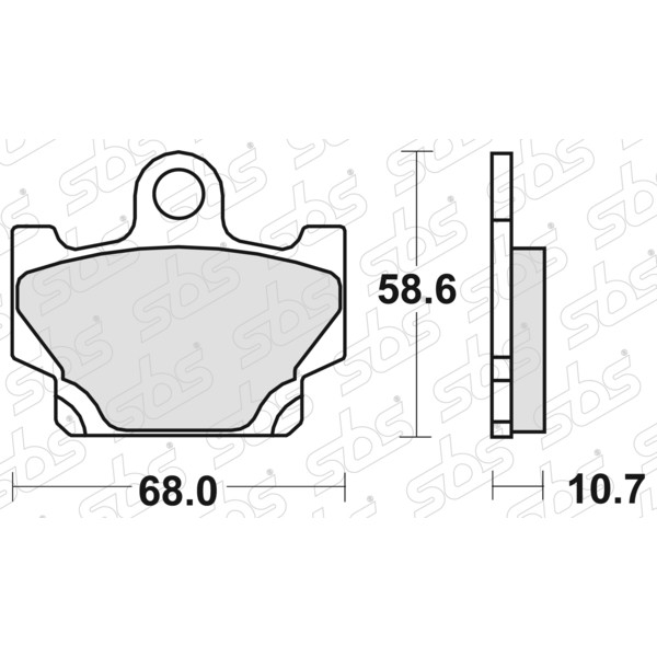 Plaquettes de frein 550 HF