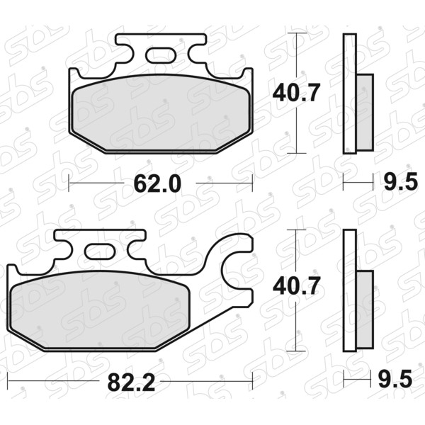 Plaquettes de frein 754 RSI