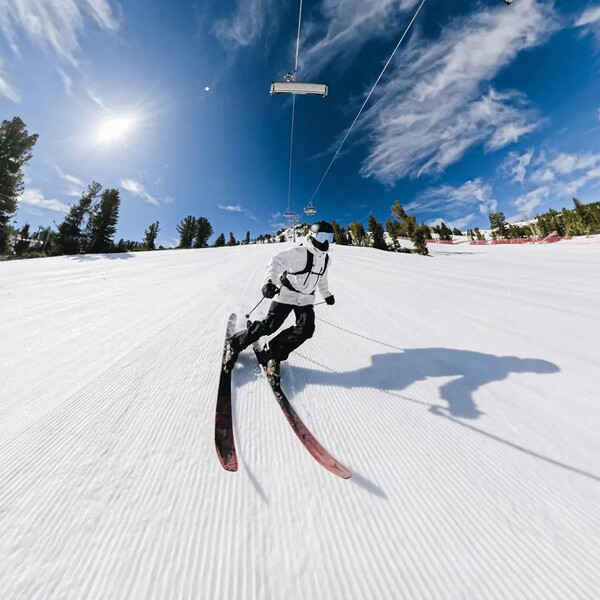 Fixation pour perches sur bâton de ski