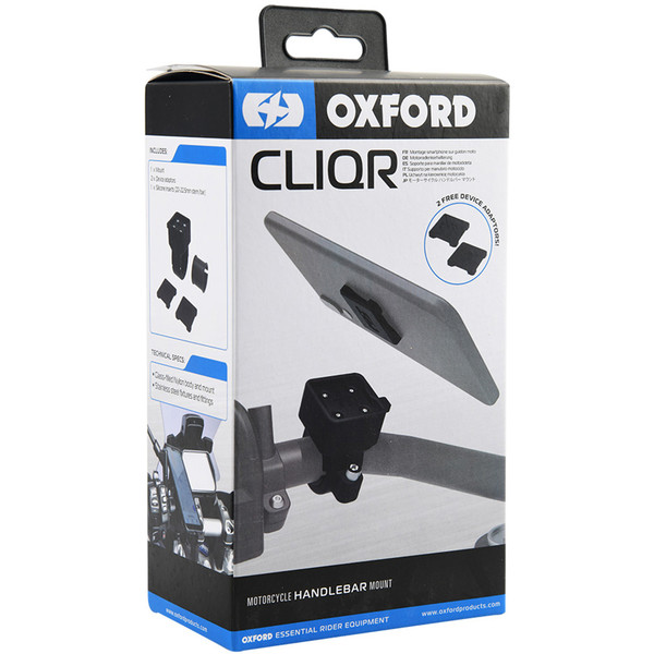 Support smartphone CliqR pour guidon de 22-22,5 mm Oxford