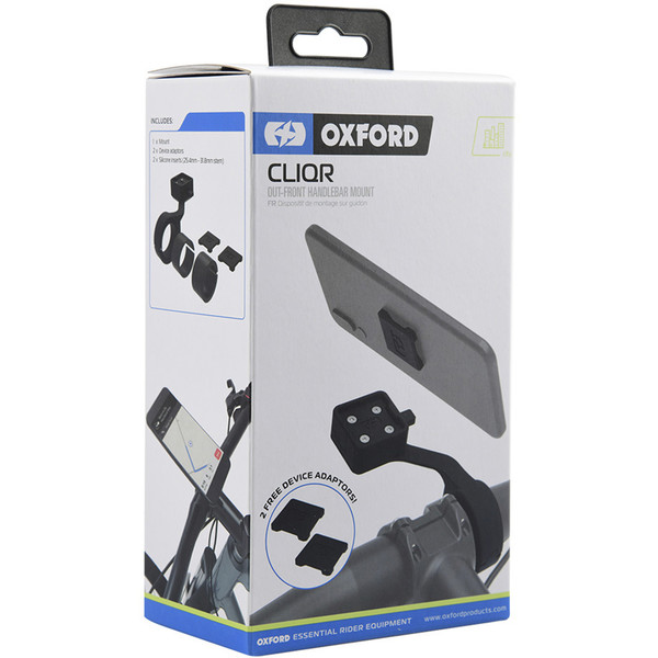 Support smartphone CliqR pour guidon de 31,8 mm et 25,4 mm Oxford