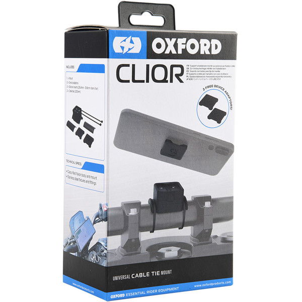 Support smartphone CliqR pour guidon fixation Rislan Oxford