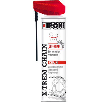 IPONE - Graisse de Chaîne pour Moto – Couleur Rouge - Formulation  anticorrosion– Résiste à l’eau – 250 ml